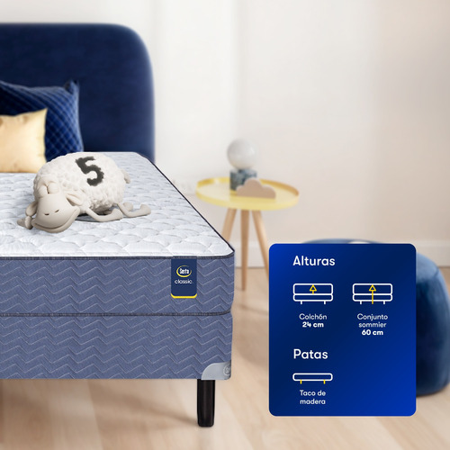 Sommier Y Colchón Resortes Super King Serta Indiana 200x200
