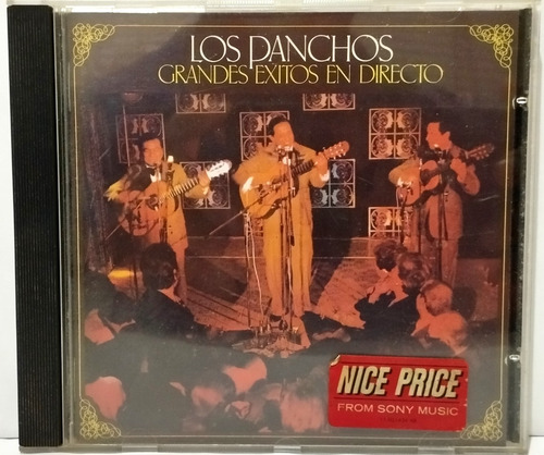 Cd Los Panchos - Grandes Exitos En Vivo Cbs Sony 1978