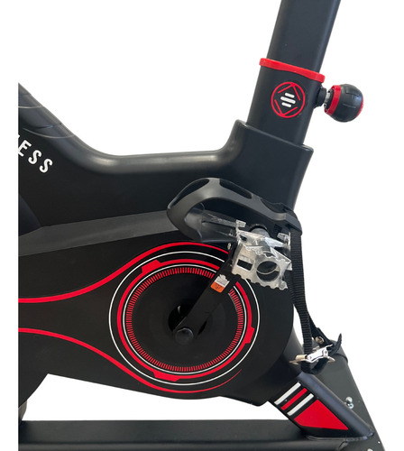Bicicleta Ergométrica Academia Rb Fitness Magnética 13kg Cor Vermelho