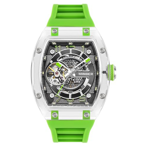 Reloj Automático  Esqueleto, Esfera De 43 Mm Con Manecillas 