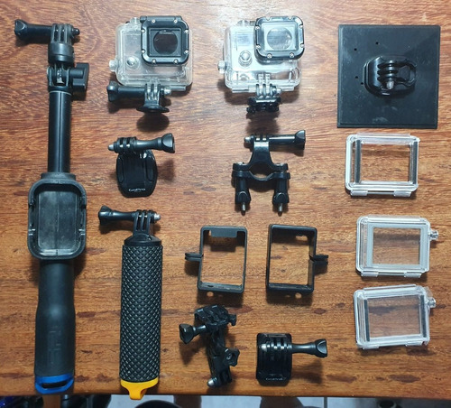 Gopro Hero 3 Black Edition + Lcd + Muitos Acessórios