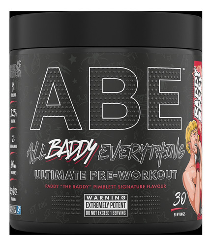 Applied Nutrition Abe All Black Everything Pre-entreno 30srv Sabor Barry Berry