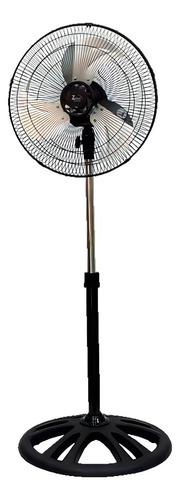 Ventilador Pedestal Piso Z-fan My-3388 16pulg Mytek Cantidad 40.64 Cm 60hz Negro Plateado Metal 3