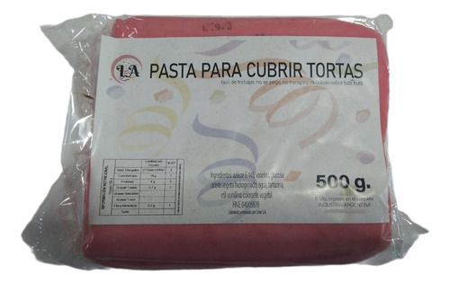 Pasta Cubretortas - Fondant X 500gr - Rosa Chicle Lauacu