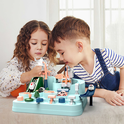 Juego De Coche Para Bebés, Manual, Rieles, Vías De Tren, Jug