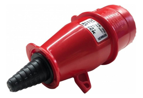 Plugue Macho Industrial 3p+t 16a 380v Vermelho Steck