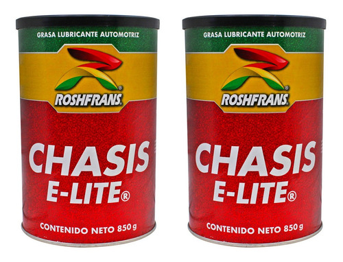 Kit 2 Grasa Lubric Roshfrans Chasis E-lite 850g P/chumacera
