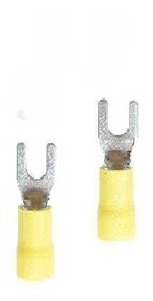 Terminal Amarillo Horquilla Paq 100u 12 A 10, D=5,3mm