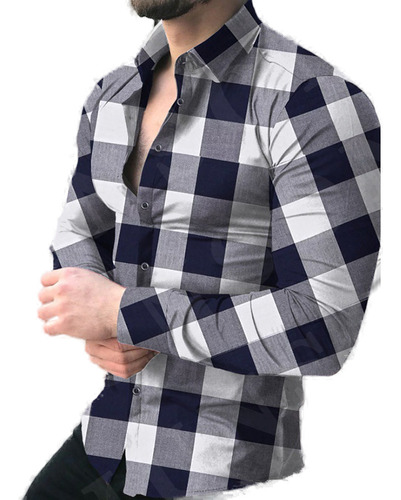 Y La Camisa Casual De Manga Larga A Cuadros De Otoño Está En