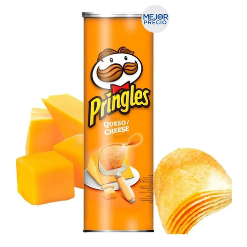 Papas Fritas Pringles Queso Cheddar Snack Salado Grandes
