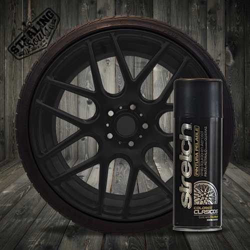 Imagen 2 de 9 de Stretch | Negro Satinado X1 | Pintura Removible / Pelable