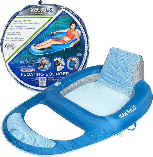 Balsa P/piscina Kelsyus, Flotante Premium Xxl Inflado Rapido