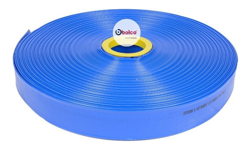 Manguera Plana 2 Azul Rollo 25mts Lay-flat Metalsa