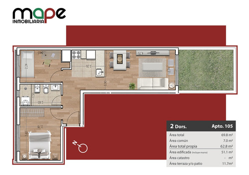 Imagen 10 de 10 de Apartamento Venta 62.8 M2 La Blanqueada