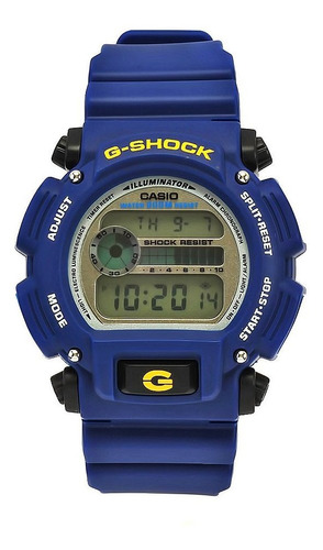 Casio Men's Dw9052-2 G-shock Blue Rubber Digital Dial Watch