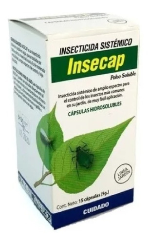 Insecap 15 Capsulas Insecticida Sistémico Plantas Arboles
