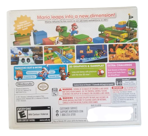 Super Mario 3d Land Nintendo 2ds 3ds 3dsxl Formato Fisico (Usado)