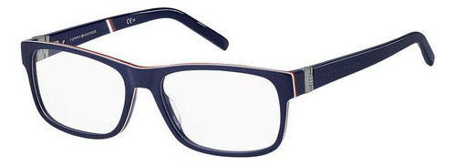 Armação De Óculos Tommy Hilfiger Th1818 Pjp 57 - Azul - 57