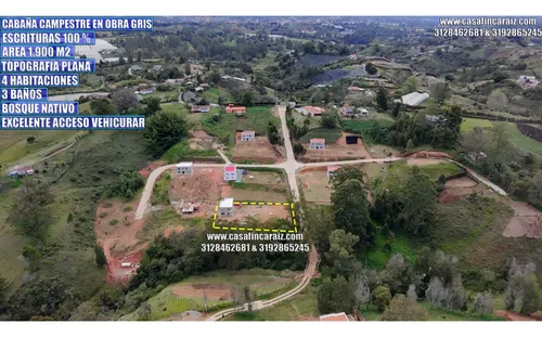 Finca Campestre En Obra Gris En Condominio En Marinilla 375millones