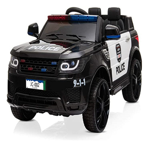 Carro Patrulla Policial Con Control Remoto Para Montar 12v