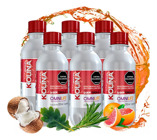 Omnikol Omnilife Pack X24 Botellines Desparacitante Candida Toronja