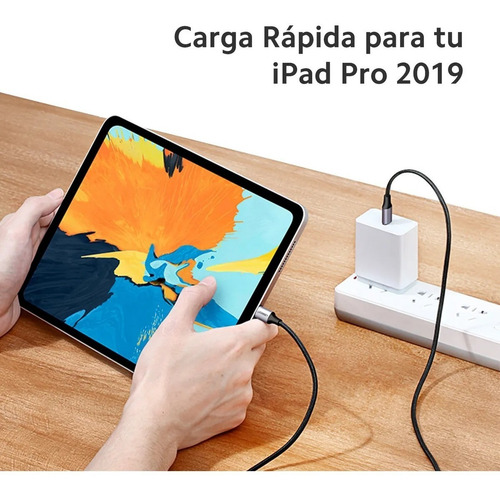 Cable Ugreen Usb-c A Usb-c Pd Fast Charging 60w 2m - Gris