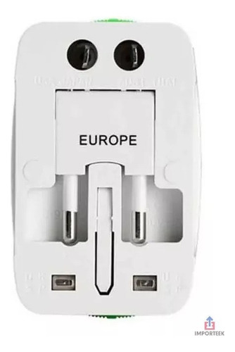 20pz Adaptador Convertidor Clavija Corriente Universal Viaje
