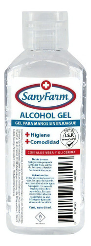 Alcohol gel Sanyfarm Alcohol Gel fragancia a neutra con dosificador 60 ml