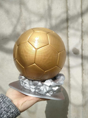 Trofeo Ballon D´or Tamaño Real Impresos En 3d