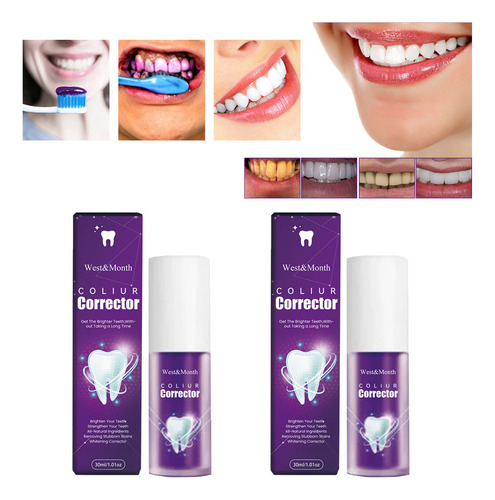 Removedor De Boca W&m Creme Dental Roxo Clarear E Limpar A B