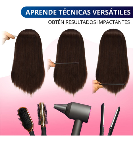 Cabeza Para Peinar Cabezote Ecomlab Cabello Natural 75% Color N/a