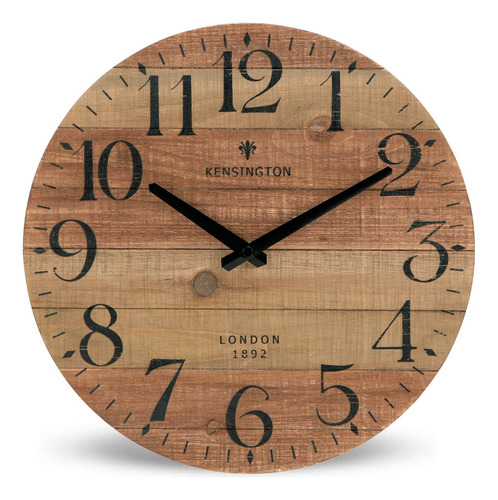 Nikky Home Reloj De Pared De Madera Rústica De Granja 12