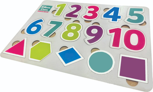 Kit 3 Quebra-cabeças Numeros Formas+alfabeto+animais