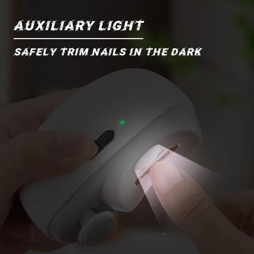 Cortaúñas Eléctrico 3 En 1 Con Luz Led