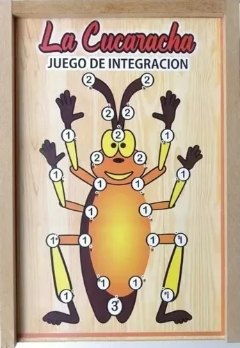 Juego de Mesa la Cucaracha Integración Familiar Incluye Tablas y