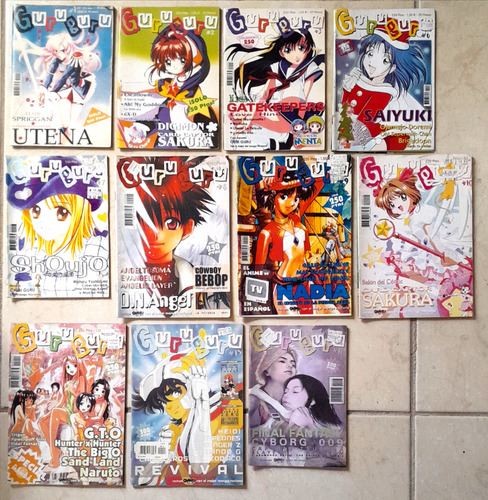 Lote 18 Revistas Anime (guru Guru, Animates, Animatrix) (Usado)