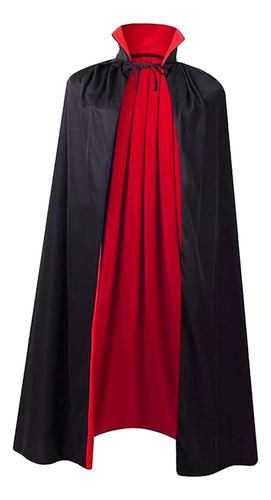 Capa De Halloween Para Se Vestir Como Preto E Vermelho 75 Cm