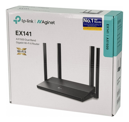 Tp-link Wifi6 Ax1500 5ghz+2,4ghz 1201+300mbps 4-ant-fijas 3-