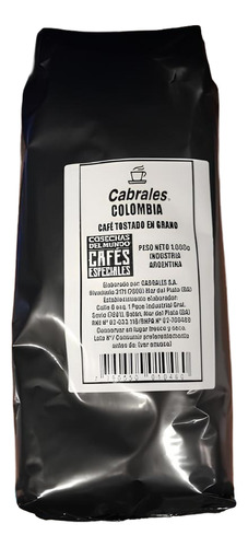 Café Cabrales Grano Tostado De Colombia 1kg