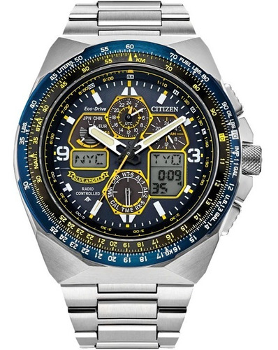 Reloj Citizen 61612 Jy8128-56l Hombre Promaster Skyhawk Color del fondo Azul 61612