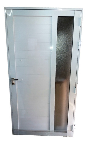 Imagen 4 de 5 de Puerta Aluminio Blanco 90 X 200 Barral Envio Gratis