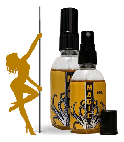 Oktopus Magic Grip 60ml Cola Pole Dance De Alta Aderência Cor Amarelo