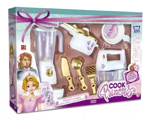 Jogo de Cozinha Lucy Inox – com 3 tampas – Braskit Brinquedos