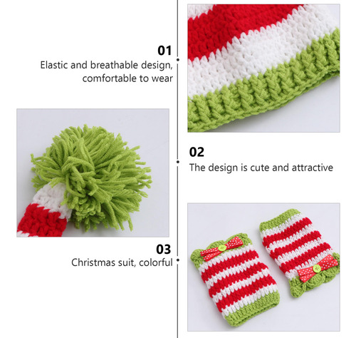 Gorro De Ganchillo Hecho A Mano Para Bebés Recién Nacidos, E