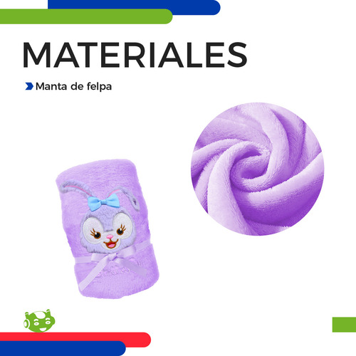 Cobija Frazada De Sanrio Slim Company Suave Y Ligera Ideal Para Cama Individual, Manta Calientita Para Viaje Color Violeta Stellalou