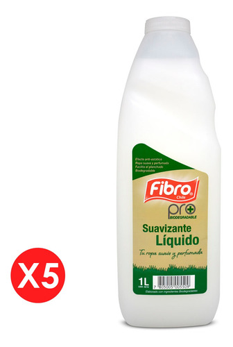 Fibro Pack 5 Und - Suavizante Biodegradable 1 Lt