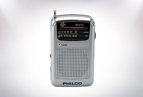 Radio Portátil De Bolsillo Fm/am Ic-x15 Philco + Audifonos