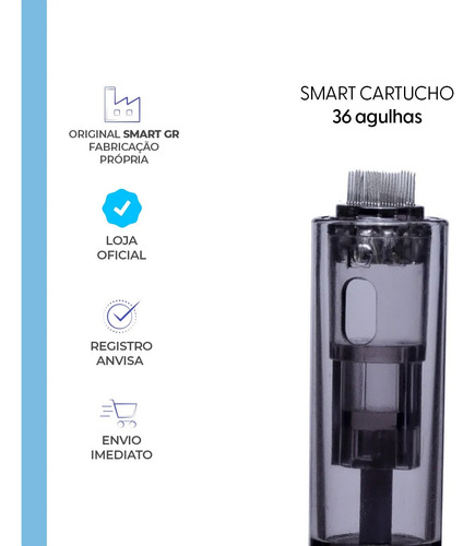 Cartucho Smart Derma Pen 36 Agulhas - 10 Unidades Smart Gr