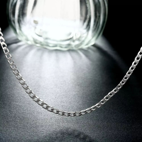 Cadena Grumet Gruesa 60cm Eslabón 5.5mm Plata 925 | C207