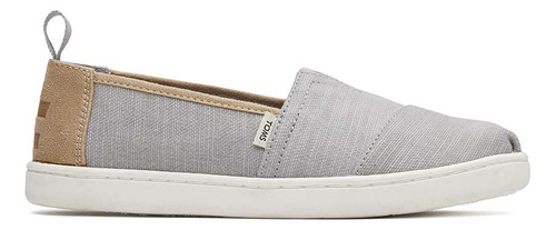 Alpargatas Toms Youth Slubby Organic Cotton Grey Niños